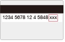 19桁のカード番号のセキュリティコード説明画像