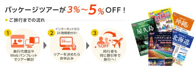 オリコ国内パッケージツアー説明画像