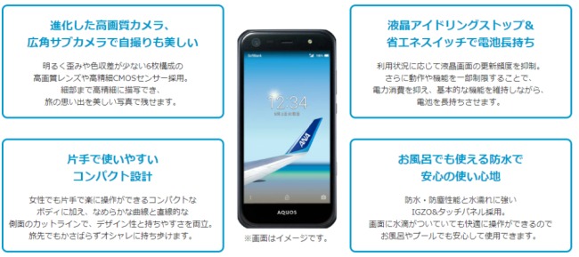 ANA PhoneのAQUOS Xx3 mini画像