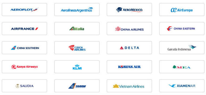 スカイチームアライアンスの航空会社