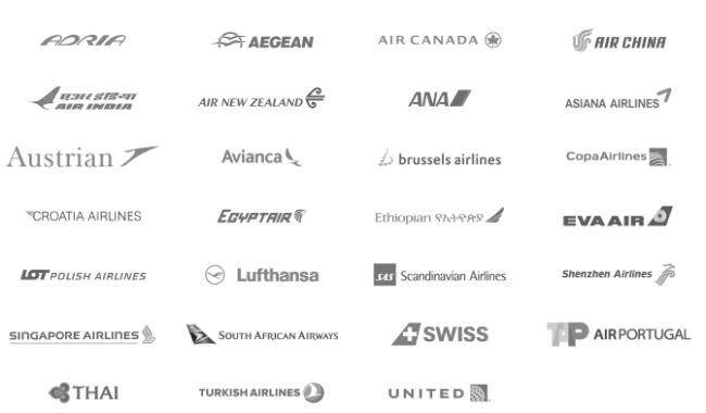 スターアライアンス加盟航空会社ロゴ画像