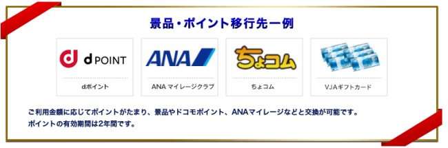 ポイント交換先説明画像