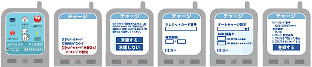 モバイルWAON登録の流れ説明画像