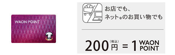 JMB WAONカード利用によりマイルが貯まる説明画像