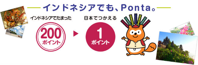 Pontaポイントインドネシアで利用可能