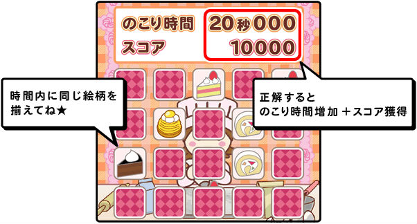 スイーツ神経衰弱画像