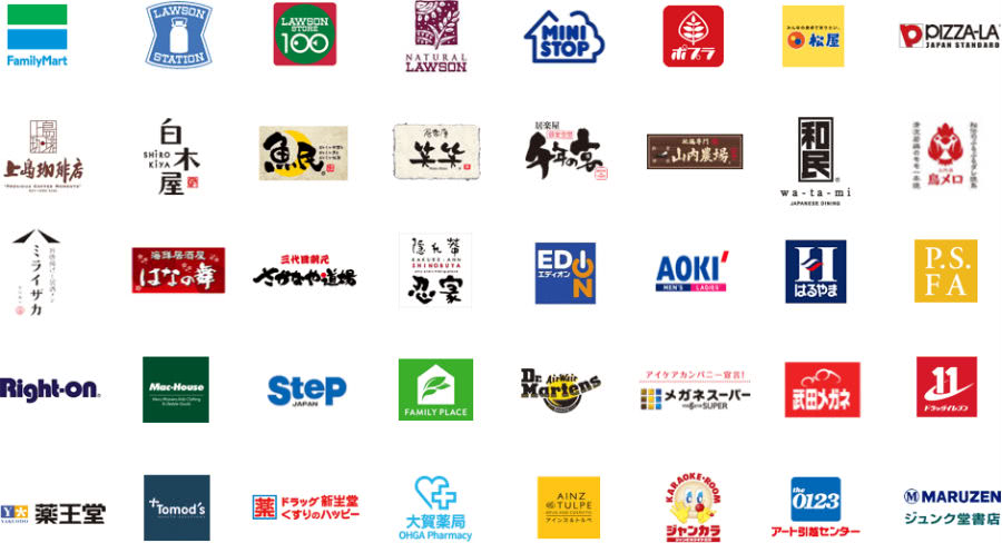 楽天ペイ利用可能実店舗一覧