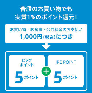 ビックカメラSuicaカード基本還元率説明画像