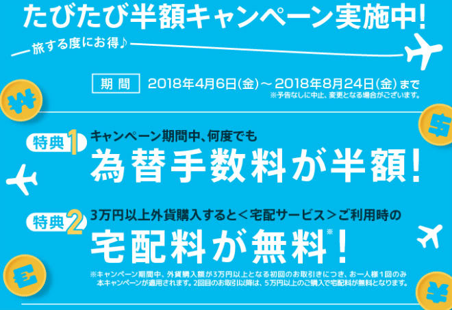 LINE Pay外貨両替キャンペーン説明画像
