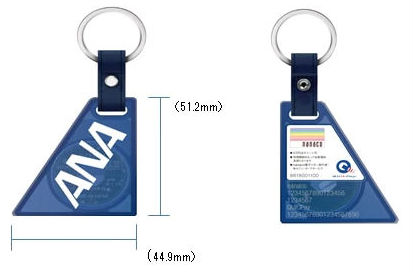 ANA QUICPay＋nanaco表裏の画像
