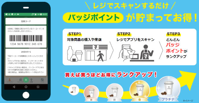 セブンイレブンアプリバッチ