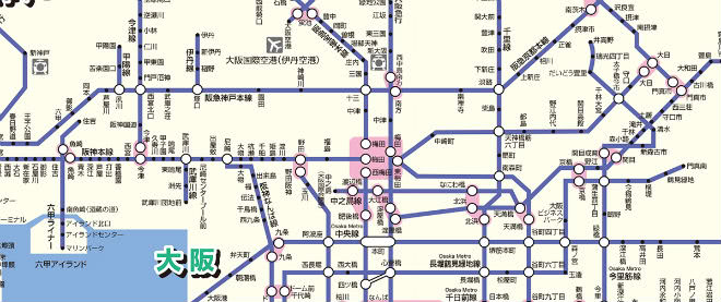 PiTaPa利用可能エリア