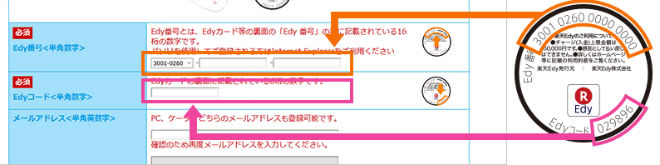 楽天Edyポイント設定①