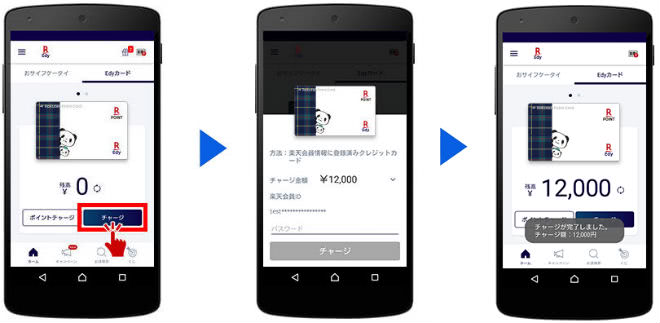 楽天Edyチャージ説明画像