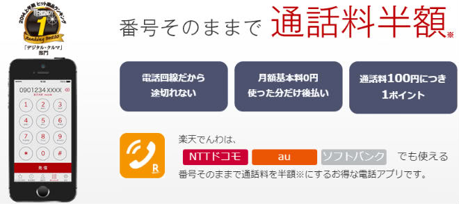 楽天モバイル＋楽天でんわ