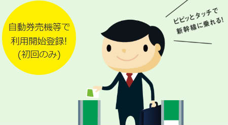 タッチでGo!新幹線改札通る際の説明画像