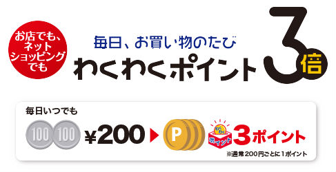 ポイント3倍説明