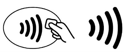 コンタクトレス決済可能なマーク