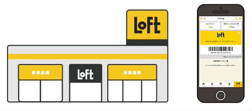 ロフトバーコード提示説明画像