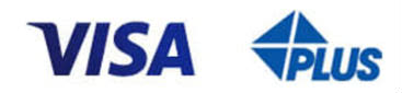 「VISA」と「PLUS」のマーク