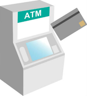 ATMとクレジットカード