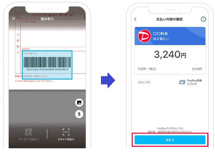 PayPay自動車税納税画面
